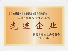 2007年度安全生產工作先進企業